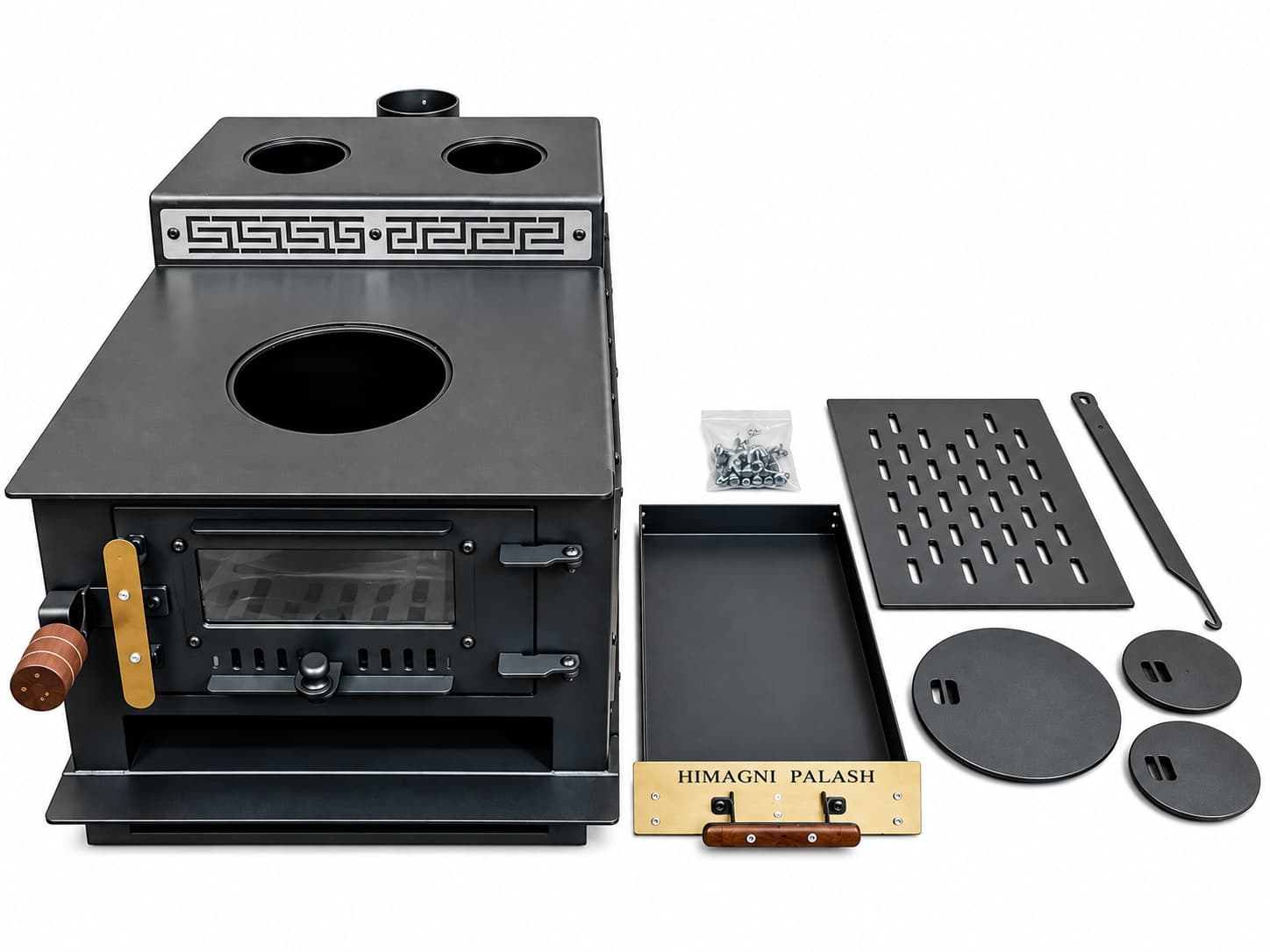 Palash kit with fire grate and scraper